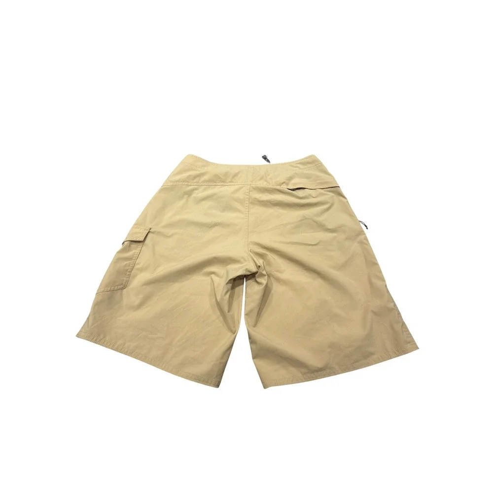 Patagonia Mens 30 Board Shorts Tan Khaki Ripstop Cargo Swim Trunks 86565 FA13